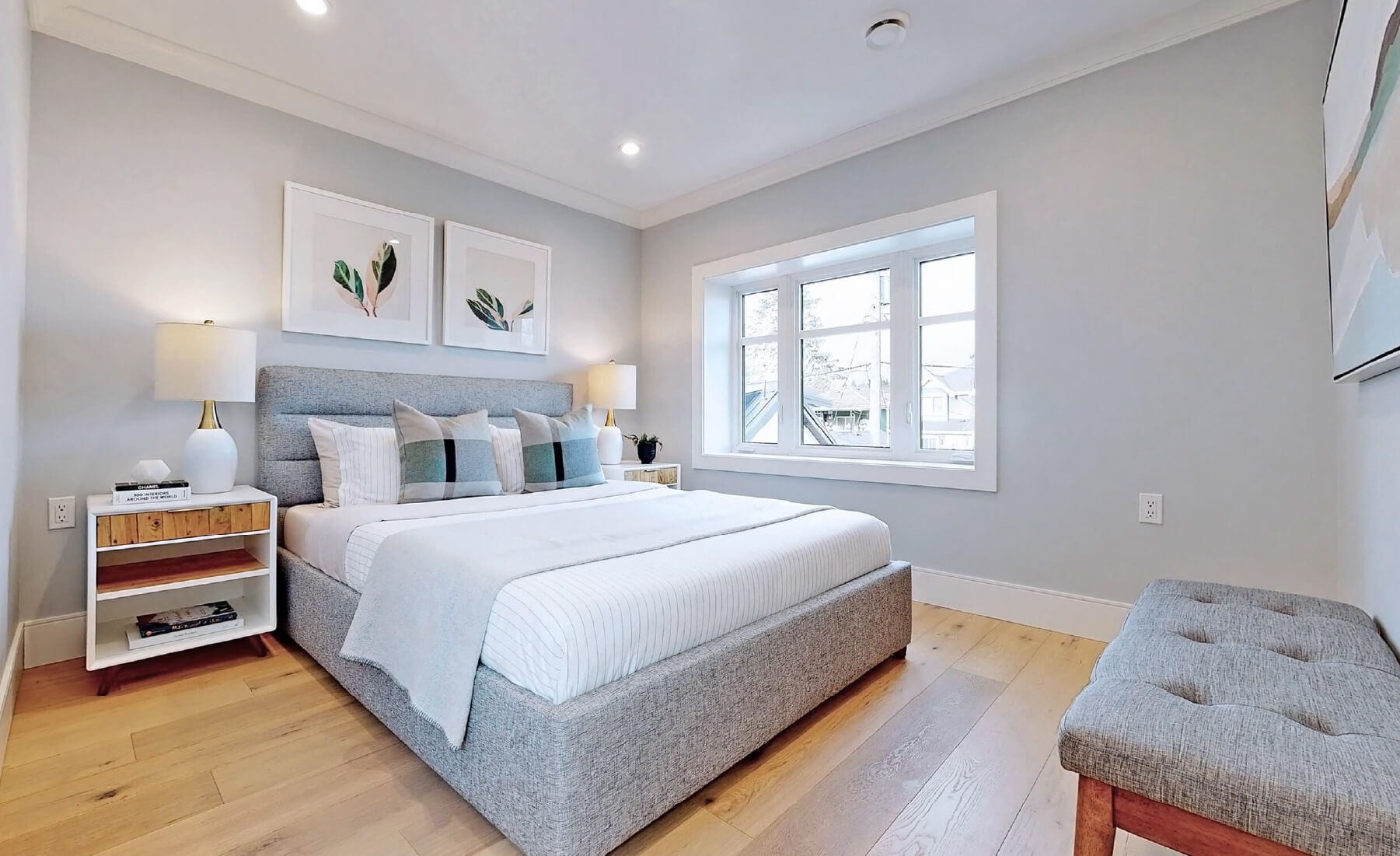 Duplex interior view master bedroom